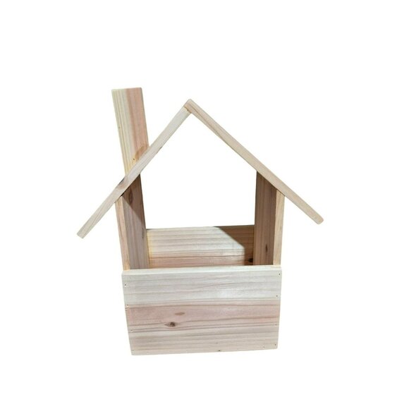 Handmade Cedar Planter Box | Rustic Bird Feeder | Hanging Wooden Garden Decor | - Picture 9 of 9